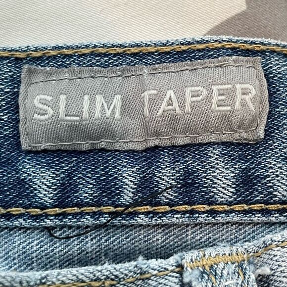 Aeropostale Slim Taper Fit Jeans Blue Light Wash Denim 5-Pocket 30/32 - Picture 5 of 6